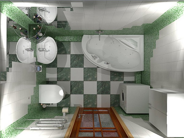 Дизайн ванной комнаты 5 кв. м