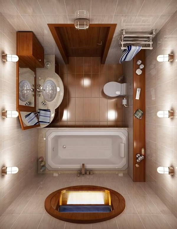 Дизайн ванных комнат и санузлов (70 фото)