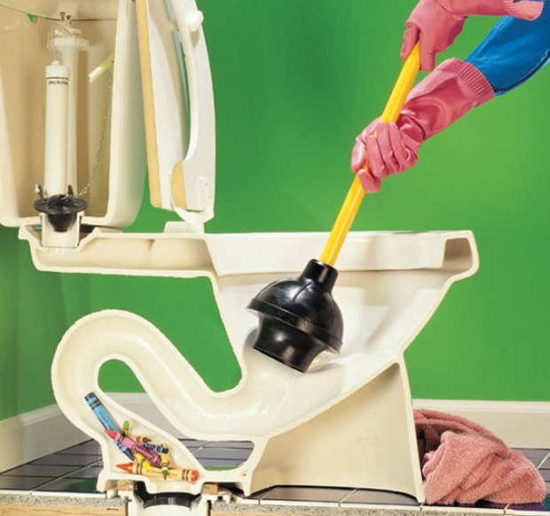 Как прочистить засор в унитазе в домашних условиях? — степени засора