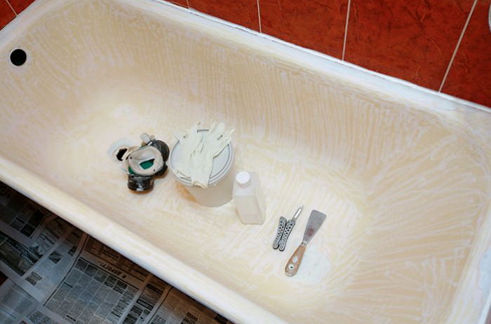 Как восстановить эмаль ванной своими руками: пошаговая инструкция
